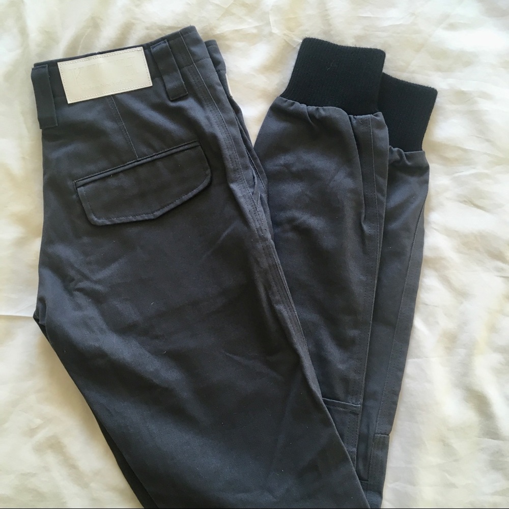 Kith NYC Mercer Charcoal Grey Twill Jogger Pant 26
